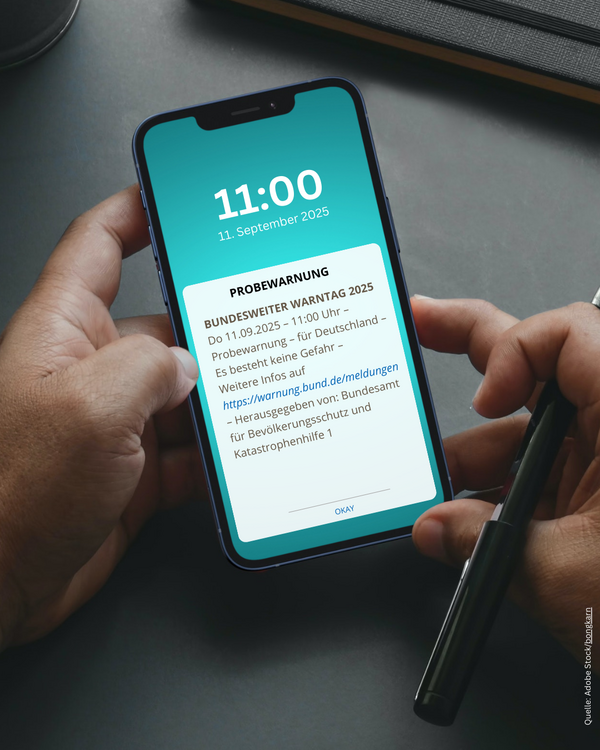 Probewarnung Warntag 